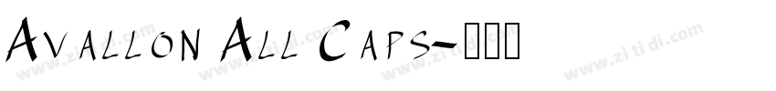 Avallon All Caps字体转换